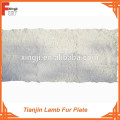 Natürliche Farbe weiß Tianjin Lammfell Platte